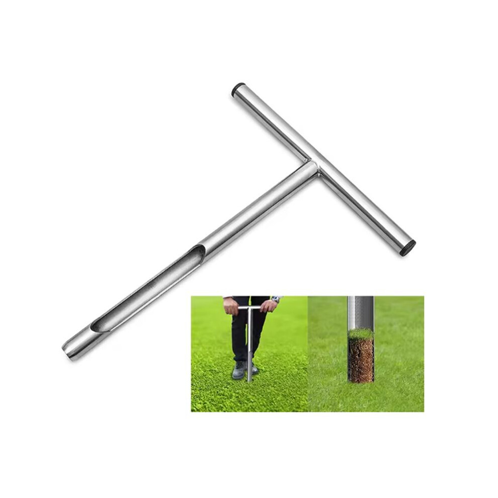 Soil Sampler Probe Portable Soil Sampling Probe Stainless Steel Quick Inspection 12Inch For Lawn Garden Farm 4712531333378