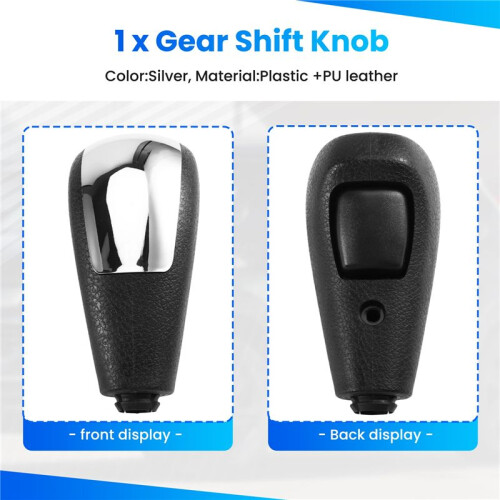 Gear Shift Knob Automatic Shift Knob for  Focus MK2 Fiesta 2005 - 2012 Silver 2