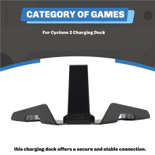 For Cyclone 2 Charging Dock with RGB Indicator Light Controller Gamepad Charger Base Accessories for Cyclone 2,A