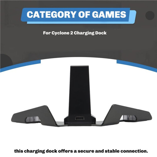 For  Cyclone 2 Charging Dock with RGB Indicator Light Controller Gamepad Charger Base Accessories for Cyclone 2,A