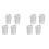 8 Pcs Gutter Downspout Guards 3.5 Inch Aluminum Leaf Filter Strainer Expandable Gutter Downspout Protector 2