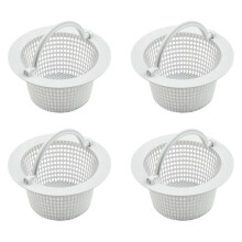 4X Wall Skimmer Basket with Handle Pool Filter Basket Pool Cleaner Skimmer Basket with Handle, Swimming Pool Skimmer Net