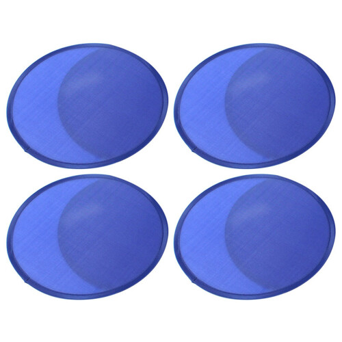 4X Ventilateur Rond Pliable Bleu