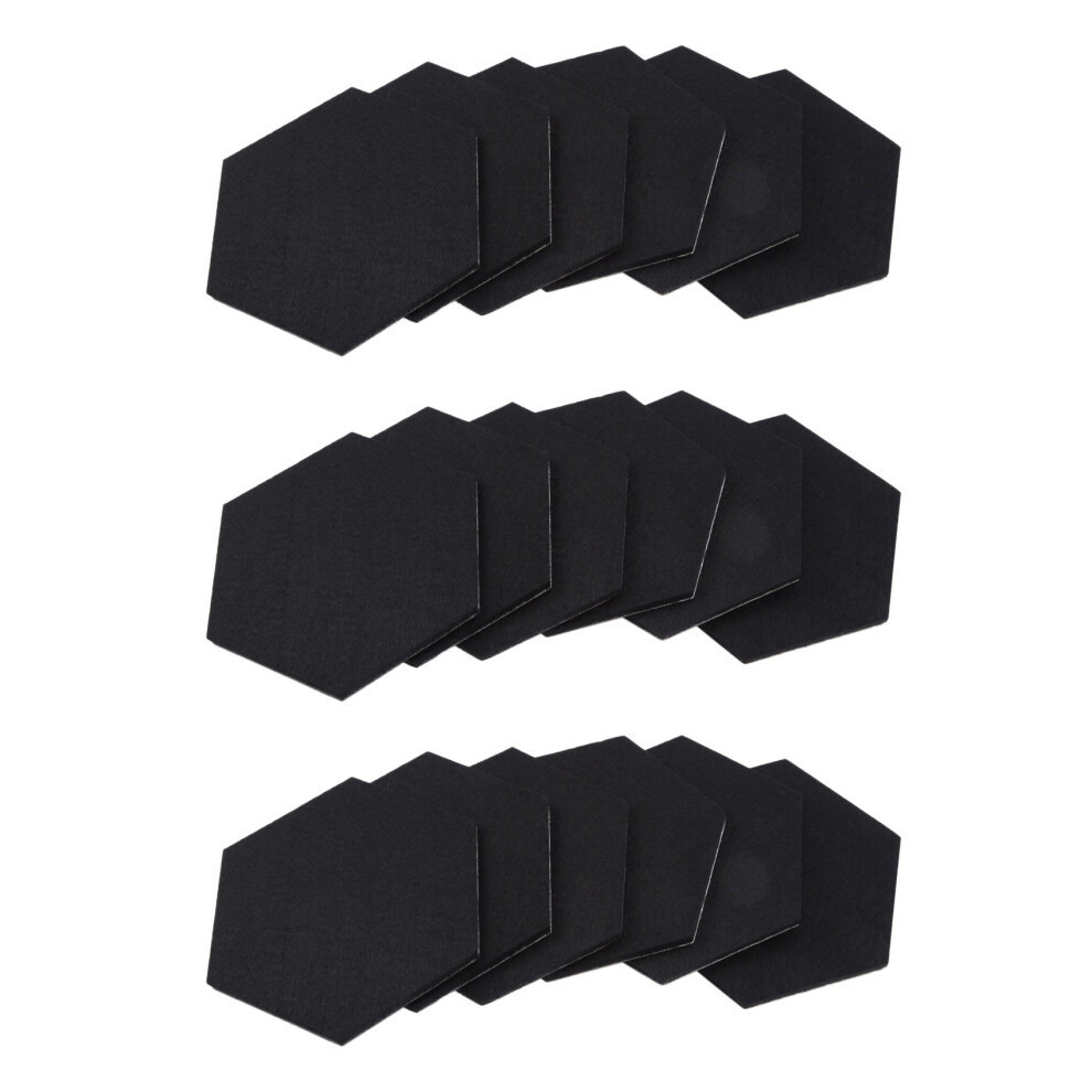 18 Pack Memo Board Decorative Notice Board Hexagon Bulletin Board, Cork Board Tiles, Wall Decor(20 X 17 Cm) 6031540412187