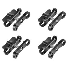 4X Butterfly Clip Diving Clamp Light Connector Mount Tripod Adapter for Go Pro 7 Sports SLR Cameras Underwater