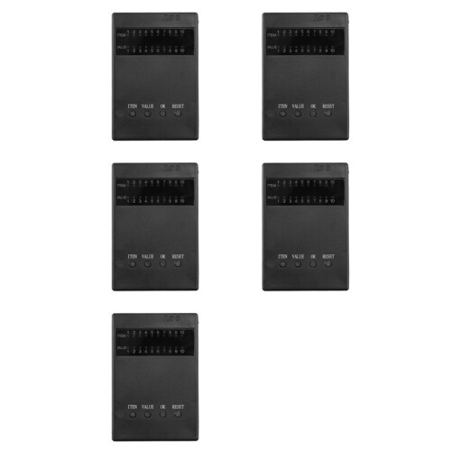 5X RC Car Program Card Elektronisk Hastighetskontrollprogrammerare för RC Car 25A-120A Borstlös ESC