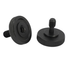 Thumb Screw Camera 1/4 Inch Thumbscrew L Bracket Screw Mount Adapter Bottom 1/4 Inch-20 Female Thread (Pack of 6)