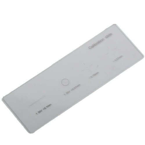 2pcs 0.01mm Microscope Slides Reticle Calibration Slide Ruler  Microscope Calibration Ruler Stage Micrometer 1