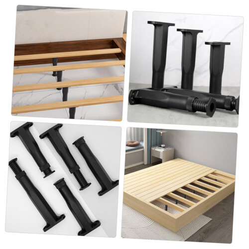 Bed Frame Support Legs 4 Pack, Heavy Duty Adjustable Center Support, Prevents Mattress Sagging 1