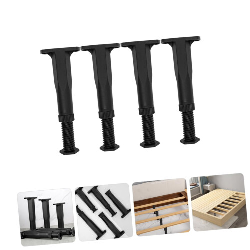 Bed Frame Support Legs 4 Pack, Heavy Duty Adjustable Center Support, Prevents Mattress Sagging 2