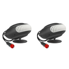 2X 12V 120W Draagbare Auto-Autoverwarmer Ontdooier Voorruitverluchting Elektrische Verwarming Voorruit 360 Graden Rotatie Verwarming Koelventilator