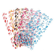 6Feuilles Stickers Lettres Chiffres Pailletés Pour Déco