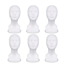 6X Mannequin Foam Model Glasses Hat Wig Display Stand
