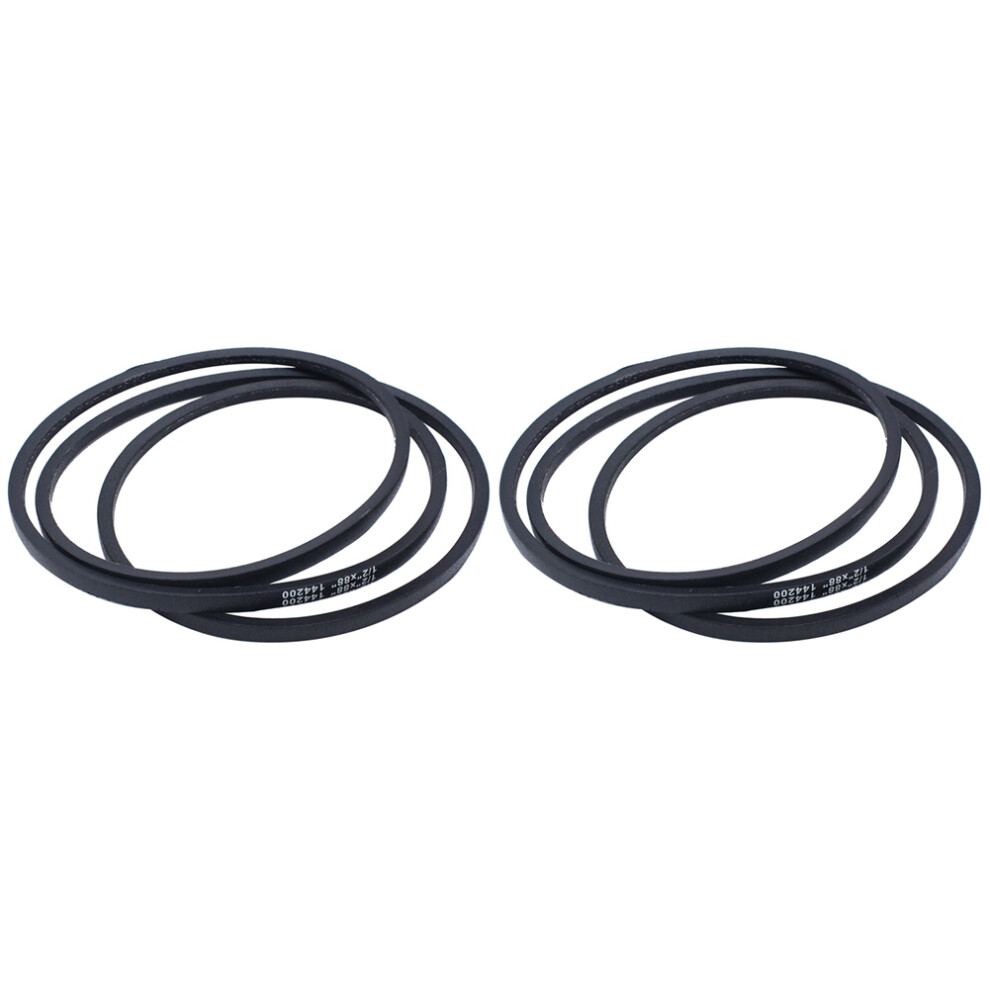 2Pcs 42 Inch Mower Deck Drive V-Belt 1/2 Inch X 88 Inch Belt 144200 For Craftsman Lt1000 Murray Poulan 6034005157715