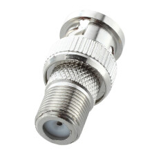 100 Stueck F Buchse Auf BNC Stecker Adapter Messing Vernickelung Gefragt