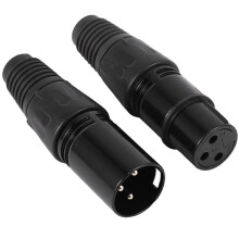 30Pcs 3Pin Xlr Male to Female Microphone Extension Cable Microphone Cables Plug Audio Socket Mic Audio Connector Adapter