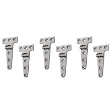 6 PCS Heavy Duty T Hinge 316 Stainless Steel Marine Grade Casting Hinge Door Hatch Hinge Boat