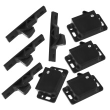 4 Sets RV Cabinet Door Latch and Drawer Catch Set with Secure Spring Lock for Camper Trailer