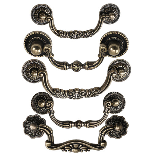 Rusty Drawer Pulls European Wardrobe Closet Door Pulls-96mm A 1