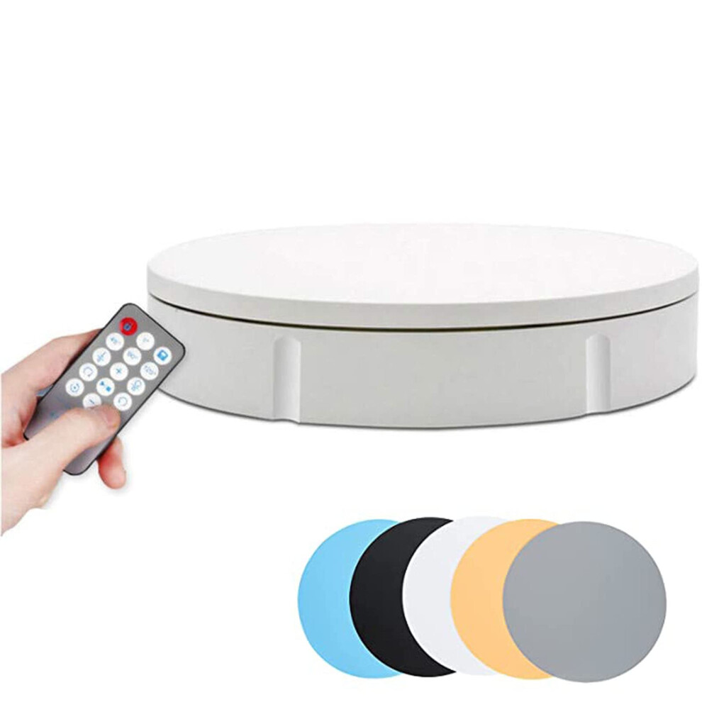 360 Product Photography Turntable, Electric Rotating Display Stand 100Kg Load, Automatic Hands Shooting For Jewelry And Product Display, White 9351714635790