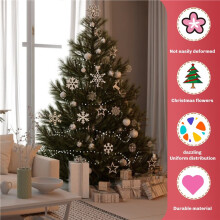 100 pièces flocons de neige en bois embellissements découpes artisanat ornements flocon de neige en bois non fini ornements suspendus