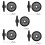 10PCS 349241T Dryer Drum Roller Kit for 1