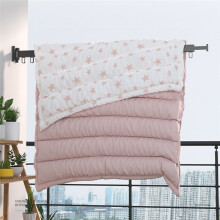 Household Punching-Free Clothes Rack Outdoor Simple Clothes Drying Rod Folding Clothes Drying Artifact A