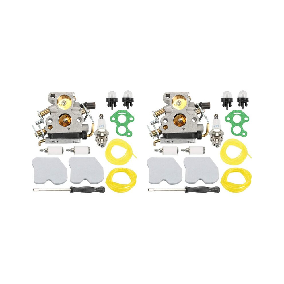 2X Carburettor With Air Filter And Fuel Pipe Filter For 235 235E 236 236E 240 240E Chainsaw Red 6031559318784