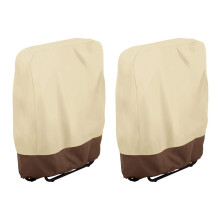 2X Outdoor Folding Deck Chair Cover Waterproof Balcony Outdoor Folding Deck Chair Garden Sunbathing Deck Chair Cover