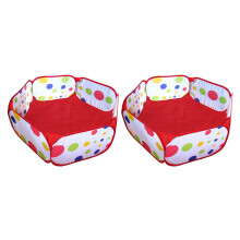 2X Corralito Plegable de Conejillo de Indias, Parque Infantil Portátil para Animales Pequeños