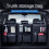 2X Car Trunk Leather Storage Bag Foldable Car  Back Tools Organizer Multifunctional UV Storage Suv Back 6