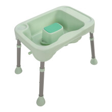 Portable Shampoo Basin Adjustable Hair Washing Station for Elderly, Pregnant and Bedridden (Green)
