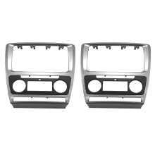 2X 2 Din Radio Fascia for  Octavia Audio Stereo Panel Mounting Installation Dash Kit Trim Frame Adapter