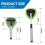 Car Windshield Cleaner with Extendable Handle, 180 Rotating Head and Reusable Microfiber Pads, Includes Spray Bottle, Green 2