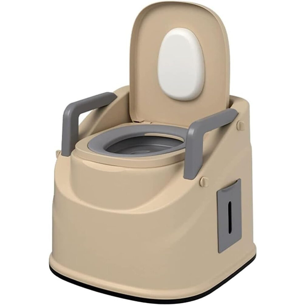 Bedside Commode Chair for Elderly, 3 in 1 Heavy Duty Toilet Chair with Comfortable PU Cushion and Extra Wide Seat