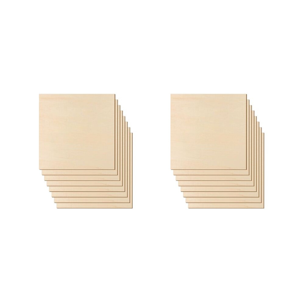 12 X 12 Inch - 3Mm Basswood Sheets Plywood Sheets, 16Pcs Square Unfinished Wood Board For Diy Crafts, Laser Cutting 6031878653375