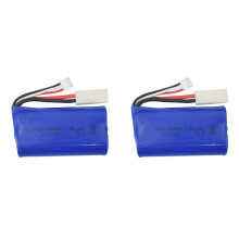 2X 7.4V 1500MAh Lipo Battery for FT009 FX067C HQ955 948 K959 HJ817 816 RC Speed Boat Spare Parts Replace Accessories
