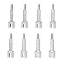 8 Teiliges Ersatz Zubehör für Die Vorder- / Hinter Rad Achse Aus Stahl Passend für 144001 1/14 RC Offroad Auto Teile, Hinter