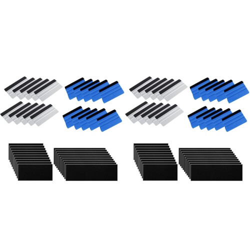 Rodo de Vinil Envoltório de Vinil, 40 Pacotes, 4 Polegadas/6 Polegadas, Borda de Feltro, Rodo de Filme de Janela, Rodo, Decalque, Aplicador,