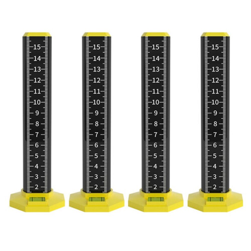 8pcs Leveling Artifact Ceiling Leveling Double-Sided Ruler Equal Height Ruler Gradienter Stick Wall Lay Floor Tiles Tool 1