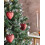 Beliani Set of 4 Baubles FERIABLE Glass Red 2