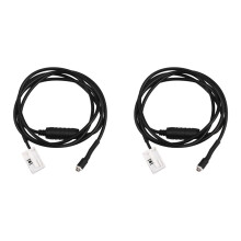 2X AUX Audio Cable Connector with Resistor 1.5M 12 Pin for E60 E61 E63 E64 E65 E66 E81 E82 E83 E87 E88 E90 E91