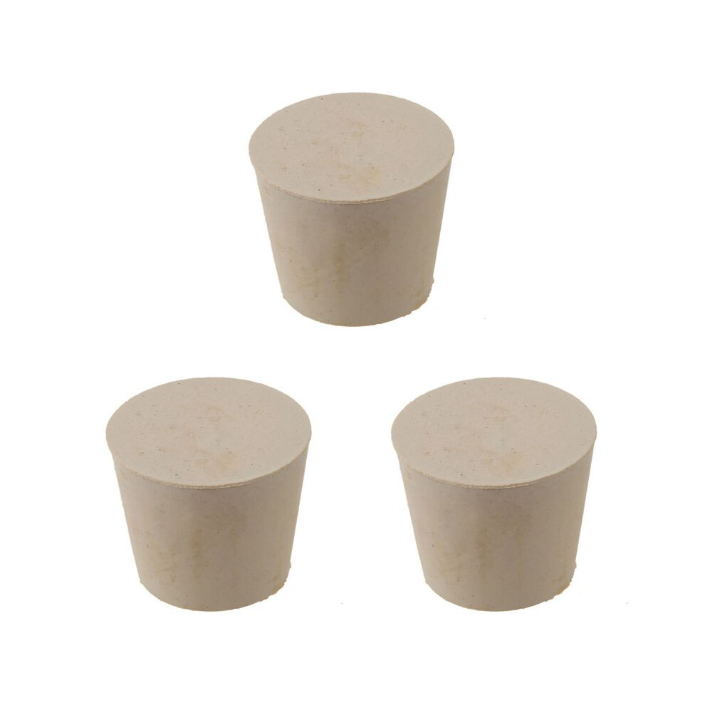 3X New Rubber Stopper Bungs Laboratory Solid Hole Stop Push-In Sealing Plug 7 28 X 37Mm 6032885844923