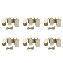 Houten Label van 600 Stuks, Onafgewerkte Houten Labels van 2,7 X 1,5 Inch met Gat, voor Ophang- en Huwelijksdecoratie, Ambachtelijke Projecten