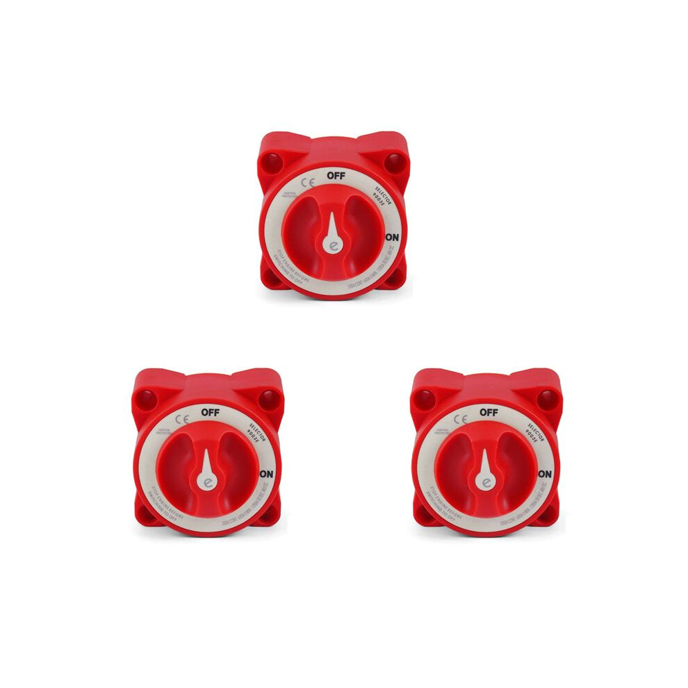 3X 48V 350A Car Auto Rv Marine Boat Single Circuit Selector Isolator Disconnect Rotary E Series Battery Cut 6032874944207
