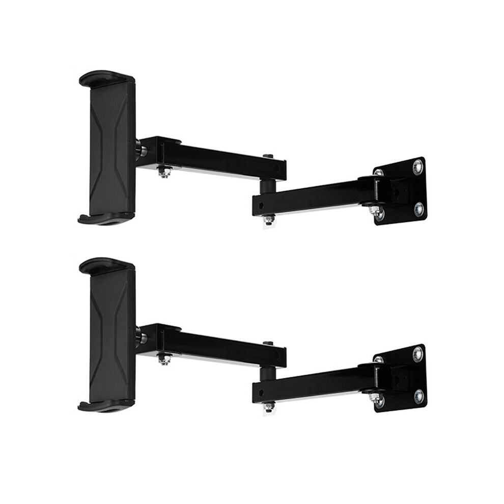 2X Wall Mount Tablet Stand Adjustable Long Arm Stretchable Cell Phone Stand For 4-13 Inches 4714077201128