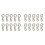 20X  Alloy Carabiner Clip Tiny Spring Snap Hook Carabiners for Backpack Keychains Accessories(Silver) 1