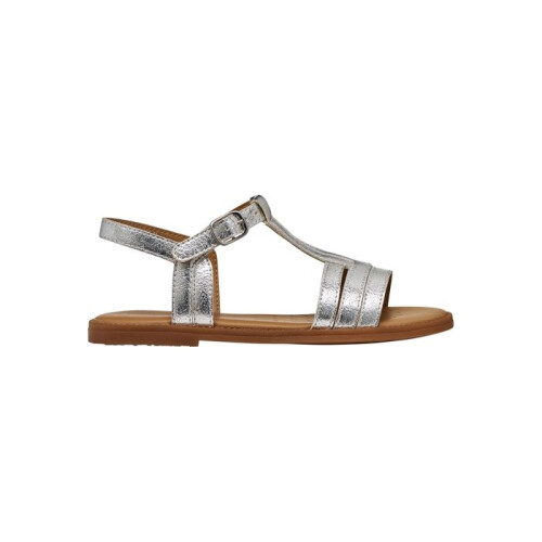 Geox Geox J Karly Leder Sandalen - Silber 1