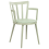 Beliani Set of 4 Dining Chairs MORILL Light Green 4