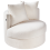 Beliani Swivel Armchair DALBY Boucle White 4